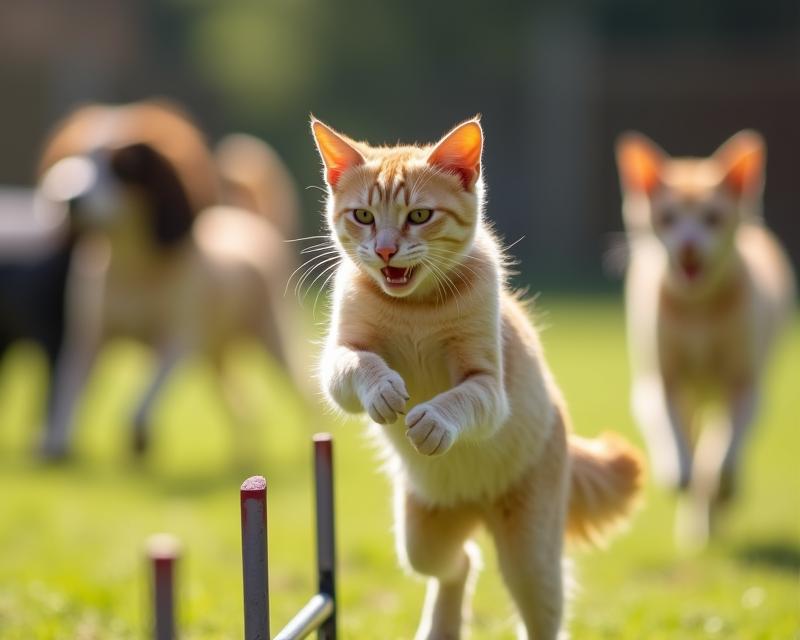 Cat vs. Dog: Agility Fun!