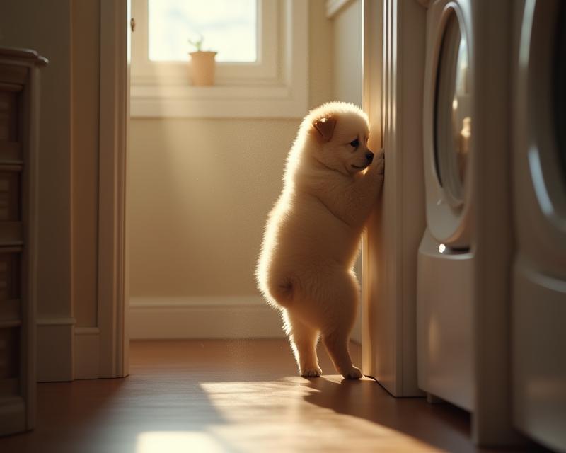 Doorway Drama: Decoding Puppy Scratching!