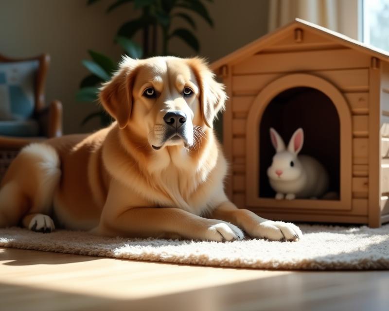 Dog's Comfort Spot: Rabbit Hutch Edition