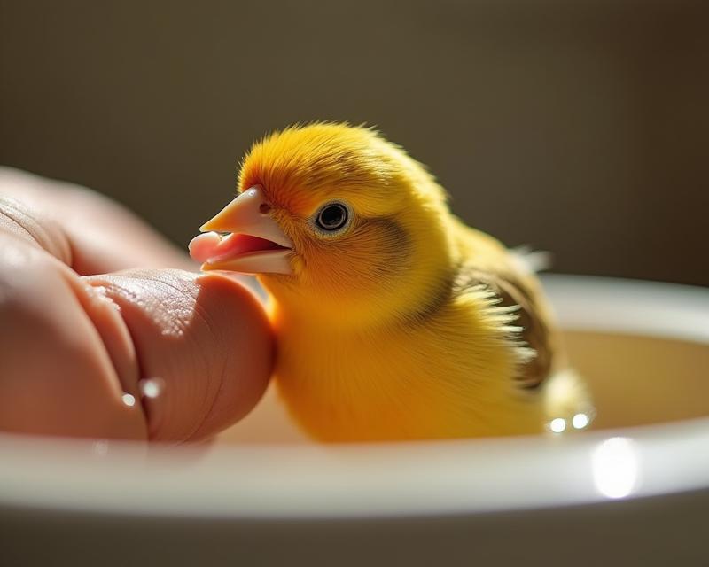 Canary Bath Time Affection!