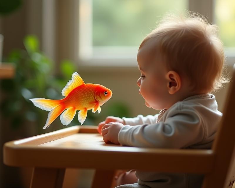 New Family, New Fin! Goldfish & Baby