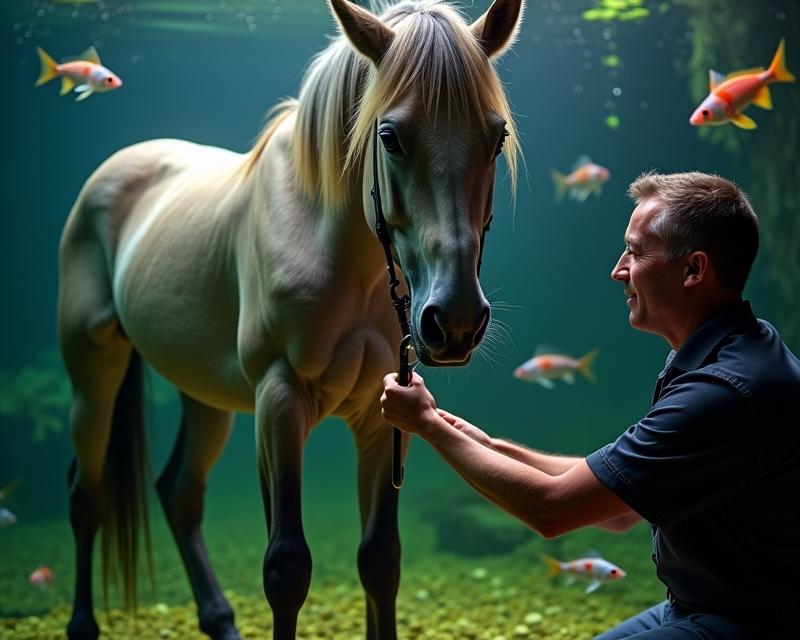 Hoof Care & Fish Tanks? A Unique Grooming Session!