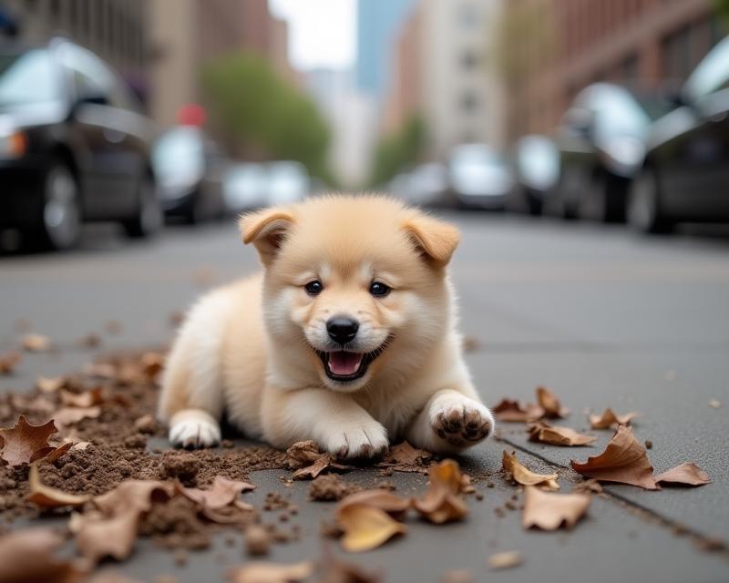 Puppy Sniffs & City Smells!