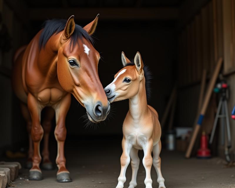 Mare Meets New Family Member: A Gentle Introduction