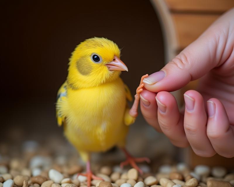 Canary Grooming: A Rabbit Hutch Surprise!